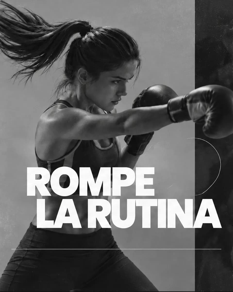Entrenamiento en Aura; mensaje: rompe la rutina